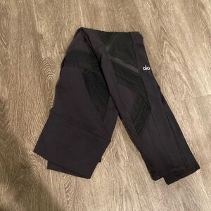 Alo black full length leggings size L